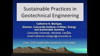 Sustainable Practices for Geotechnical Engineering