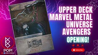 NICE HITS!B8K POP!FIRST LOOK UPPER DECK MARVEL METAL UNIVERSE AVENGERS BLASTER BOXES OPENING!#mcu