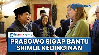 Momen Prabowo Beri Perhatian ke Sri Mulyani yang Kedinginan di Inggris, Langsung Sigap Lakukan Ini