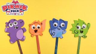 Learn to Make Pikwik Pack Popsicle Stick Puppets 