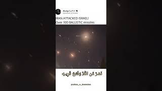 iran attaced israeel over 100 missile