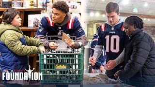 Drake Maye & Patriots Players Go Holiday Shopping with Local Kids in Need | Gifts from the Gridiron