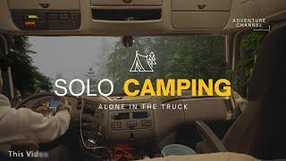 Trucker's Fall Camping in Light Rain and Routines!