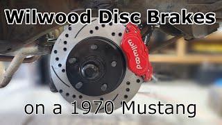 Wilwood disc brake conversion on a 1970 Ford Mustang