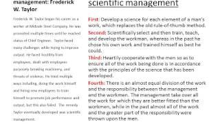 History of Management