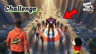 FRANKLIN SHINCHAN Fight For Earn 10 MILLION DOLLARS with AVENGERS in GTA 5 (Malayalam) #75