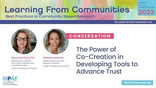 The Power of Co-Creation in Developing Tools to Advance Trust