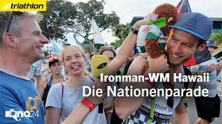 Die Nationenparade vor dem Ironman Hawaii: Legenden und Legacy – und ein Maskottchen namens Frodo