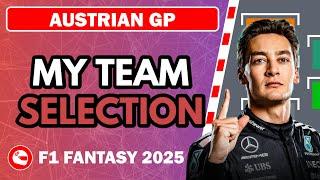 TEAM SELECTION – AUSTRIAN GP  | F1 Fantasy 2025 Tips and Advice