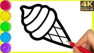 Ice Cream Drawing easy || How to draw ice cream Drawing easy step by step drawing for beginners.