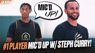 We Mic'd Up the #1 Player in the COUNTRY  | AJ Dybantsa Curry Camp SLAM Mic'd Up 