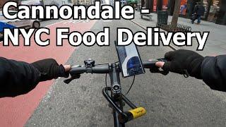 Food delivery on Cannondale bike - NYC