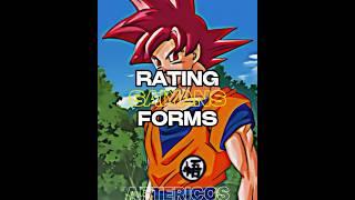 Rating Saiyan Forms | Dragon Ball ( Prince of egypt ) #edit #dragonball #anime #shorts