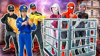 TEAM SPIDER-MAN vs BAD GUY TEAM|| Rescue Spider-man From Crazy SQUID GAME- Epic Super Adventure!