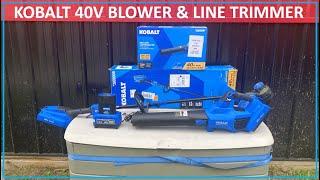 TNT #251:   Kobalt 40v Leaf Blower & Line / String Timmer Unboxing