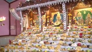HKShastri Diwali Annakut Aarti - 13 Nov 2012 Shree Swaminarayan Temple, Gandhinagar, India