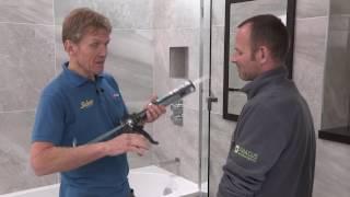 How to seal around a basin or bath with silicone