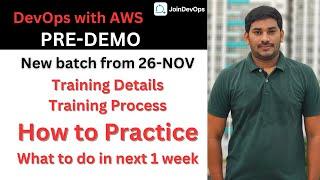 Pre-Demo Session | DevOps with AWS - 76S | Best DevOps Training in India  @DevOpsAndCloudWithSiva