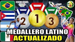 Medallero Latino Juegos Olímpicos París 2024 | ¿Cuántas medallas tiene tú país?