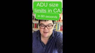 California's Maximum ADU Size explained in 59 seconds