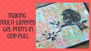Making Multi Layered Gel Prints in One Pull