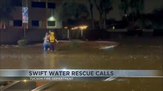 Multiple swift water rescues across Tucson