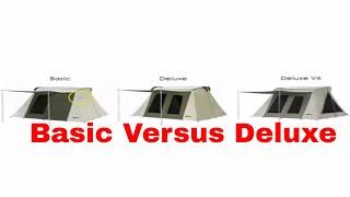 Differences between the basic and deluxe Kodiak Flex-Bow Tents