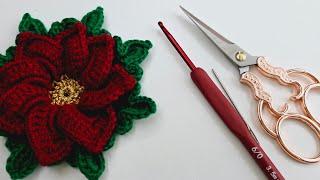 Nochebuena a crochet tutorial paso a paso para principiantes