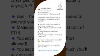What Are Ethereum Gas Fees? (Explained Simply) | Web3 Brew #2  #TechBrewByShiva