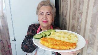 Роскошный шницель из рыбы.Очень вкусный,сочный ,аппетитный.Очень быстро готовится.