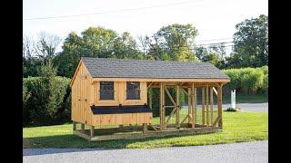 Ultimate Backyard Chicken Coop with Run | 7x16 Combination Chicken Coop