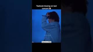 TAEKOOK KISSING AT THE LAST CONCERT #fyp #bts #taekook #fthvkook