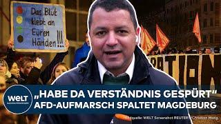 NACH TODESFAHRT IN MAGDEBURG: AFD-Demo spaltet die Stadt! Zwischen Trauer und Protest