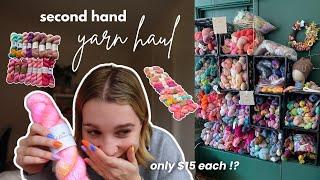 THRIFTED HAND-DYED YARN HAUL (I hit the jackpot) 