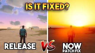 RELEASE VS PATCH FIX NOW (GTA VICE CITY DEFINITIVE EDITION UPDATE IS FIXED)