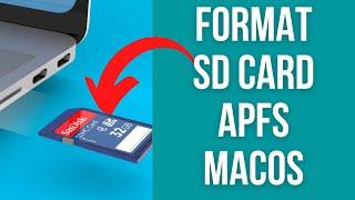 How To Format SD Card APFS - macOS Disk Utility Hidden Menu