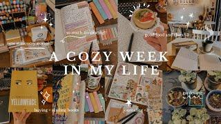 a cozy week in my life ️ lots of reading & annotating, journaling, breakfasts & homebody things