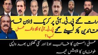 pti leaders arrested / sher afzal marwat arrested /pti leader amir dogar leaders arrested / ali amin