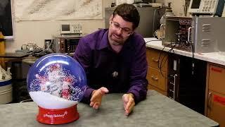 Detecting radiation with a snow globe