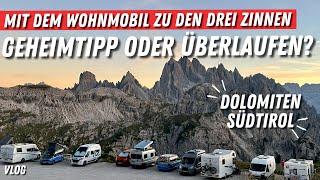 Geheimtipp Dolomiten oder MassentourismusDrei Zinnen Stellplatz auf 2300m ️Anfahrt mit Wohnmobil