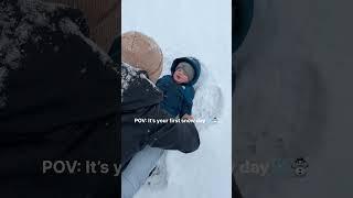 Such a sweet memory️ #snowday #sledding #lifewithatoddler