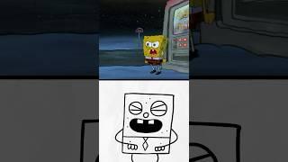 DoodleBob stuck in Rock Bottom?! ️ | SpongeBob #shorts