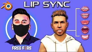 Free Fire 3D Character Lip Sync Animation In Blender