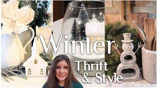 ️Thrifting Winter Decor & How I Styled My Finds| Winter Decor Ideas️