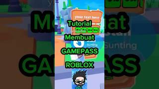 Cara mudah buat GAMEPASS di ROBLOX… Cukup Pakai HANDPHONE Aja 