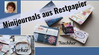 Wie aus deinen Rest Papieren und Scrap neue Bücher und Journals entstehen