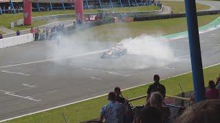 F1 DAVID COULTHARDT RB7 & TOM CORONEL DOING DONUTS AT JACKS RACING DAY 2024!