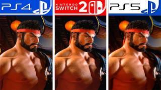 Street Fighter 6 | PS4 vs Switch 2 vs PS5 | Early Graphics Comparison