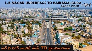 L B Nagar Underpass Drone Video