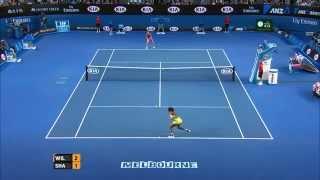 Sharapova spectacular drop-shot (Final) - Australian Open 2015